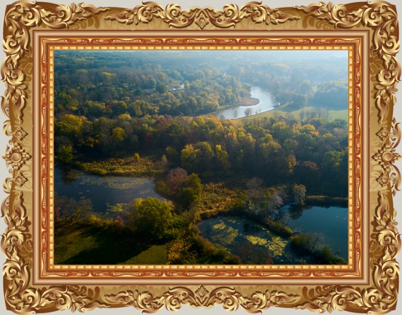 Divoká krajina okolo rieky Moravy